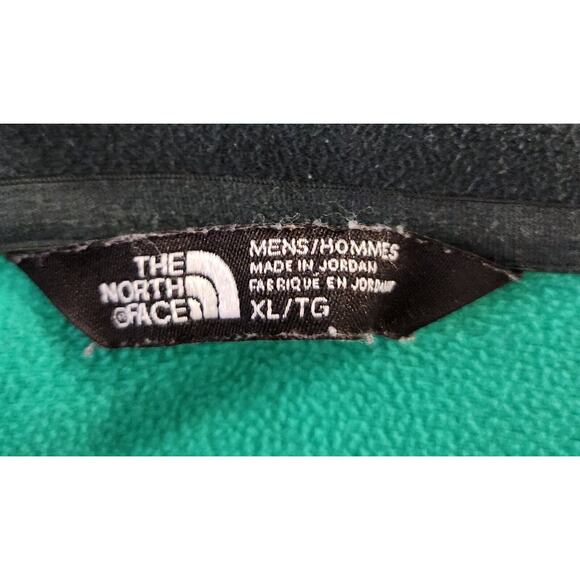 The North Face NF0A37JU Fleece Shell Jacket Green Geometric Pattern Men's Sz XL - Picture 7 of 7